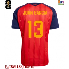 Spanien Joan Garcia #13 Hemmatröja VM 2026 Kortärmad